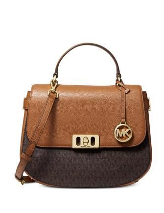 michael kors karson signature saddle bag|Michael Kors crossbody bag black.